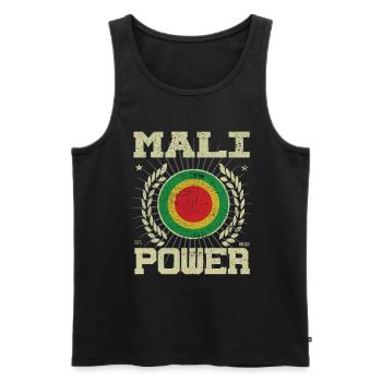 Cool Mali Design - Débardeur bio Premium Homme - noir - Devant - AI Model Male 178 light (178cm)