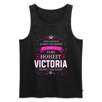 Son Altesse Victoria entre dans la pièce - Débardeur bio Premium Homme - noir - Devant - Michal (187cm)