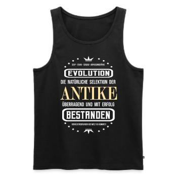 Die Antike überragend und mit Erfolg bestanden - Männer Premium Bio Tank Top - Schwarz - Vorne - Michal (187cm)