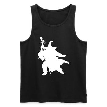 Magician Silhouette - Design for the Fantasy Reel - Men's Premium Organic Tank Top - black - Front - Michal (187cm)