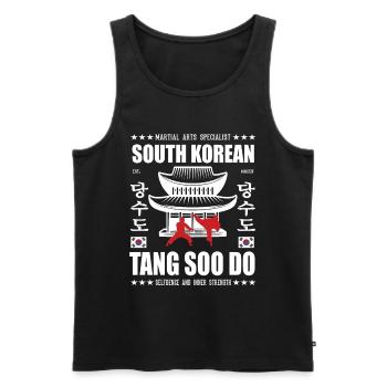 Cool Tang so Do Arts Martiaux Design avec Kanji - Débardeur bio Premium Homme - noir - Devant - Michal (187cm)