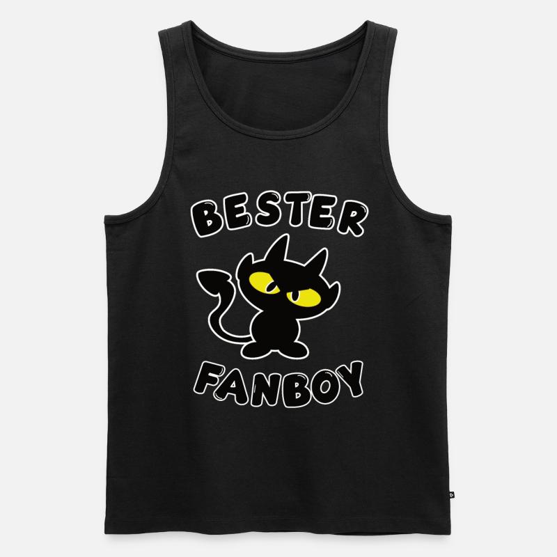 cooles bester Fanboy Design - Männer Premium Bio Tank Top - Schwarz