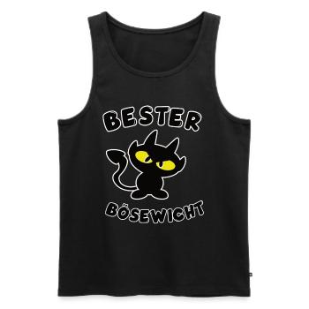 cool best villain design - Men's Premium Organic Tank Top - black - Front - Michal (187cm)