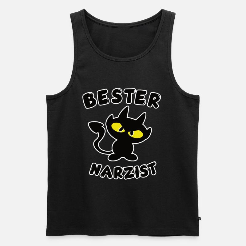 cooles bester Narzist Design - Männer Premium Bio Tank Top - Schwarz