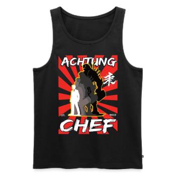 Attention Chef Design - Metamorphosis into a Monster - Men's Premium Organic Tank Top - black - Front - Michal (187cm)