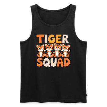 Tiger Group Design Tiger Squad - Débardeur bio Premium Homme - noir - Devant - AI Model Male 178 light (178cm)