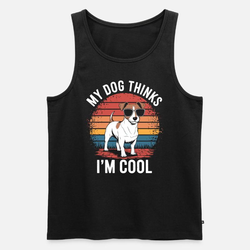 Jack Russell Terrier Besitzer - Männer Premium Bio Tank Top - Schwarz