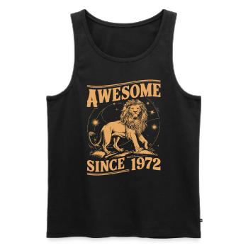 Leo Astrological Sign Zodiac Birthday Year 1972Leo - Männer Premium Bio Tank Top - Schwarz - Vorne - Michal (187cm)