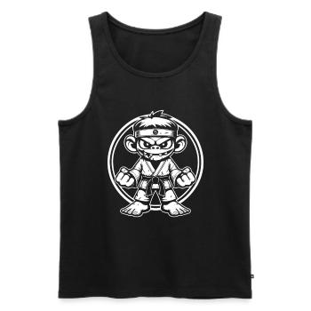 Martial Arts Freak – Vivre pour le combat - Débardeur bio Premium Homme - noir - Devant - Michal (187cm)