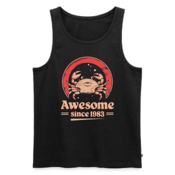 Krebs Sternzeichen Geburtstag Seit 1983 Großartig - Männer Premium Bio Tank Top - Schwarz - Vorne - Michal (187cm)
