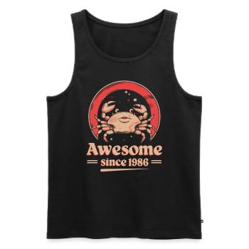 Krebs Sternzeichen Geburtstag Seit 1986 Großartig - Männer Premium Bio Tank Top - Schwarz - Vorne - Michal (187cm)