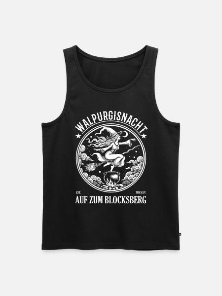 Walpurgis Night design for heksefans - Premium økologisk Tanktop for menn - svart