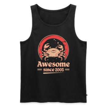Krebs Sternzeichen Geburtstag Seit 2005 Großartig - Männer Premium Bio Tank Top - Schwarz - Vorne - Michal (187cm)