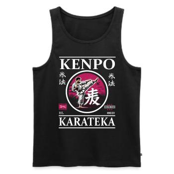 Kenpo Karateka – Master of Flowing Techniques - Men's Premium Organic Tank Top - black - Front - Michal (187cm)