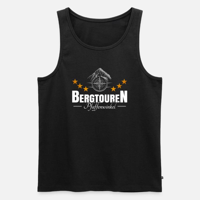 Bergtouren Pfaffenwinkel - Männer Premium Bio Tank Top - Schwarz