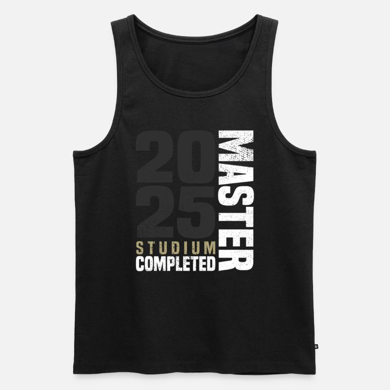 Master Studium 2025 - Männer Premium Bio Tank Top - Schwarz