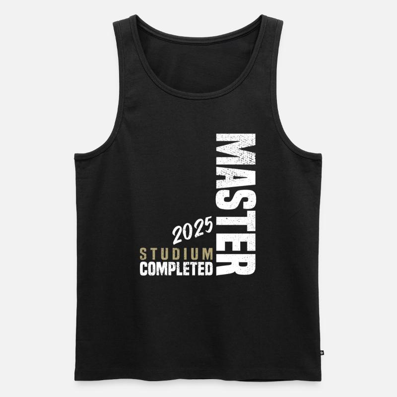 Master Abschluss 2025 - Männer Premium Bio Tank Top - Schwarz
