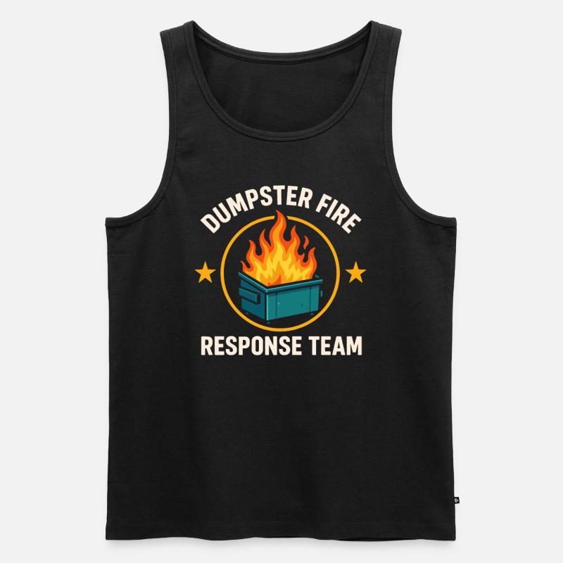 Dumpster Fire Response Team - Men's Premium Organic Tank Top - black