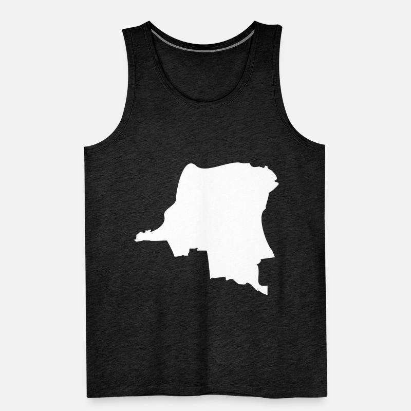 Congo map flag Men's Premium Organic Tank Top