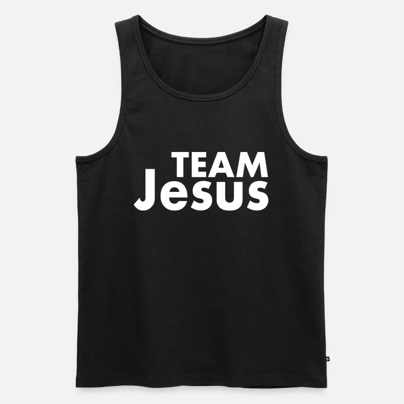 Team jesus - Männer Premium Bio Tank Top - Schwarz