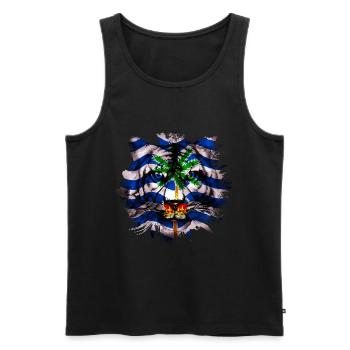 British Indian Ocean Territory - Men's Premium Organic Tank Top - black - Front - AI Model Male 178 light (178cm)
