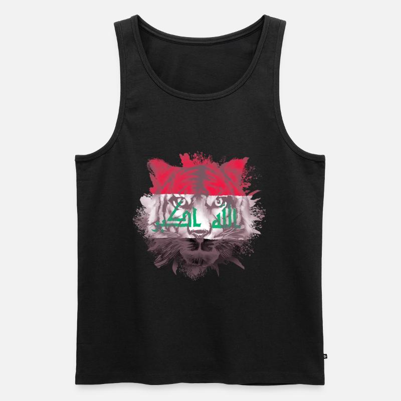 Irak - Männer Premium Bio Tank Top - Schwarz