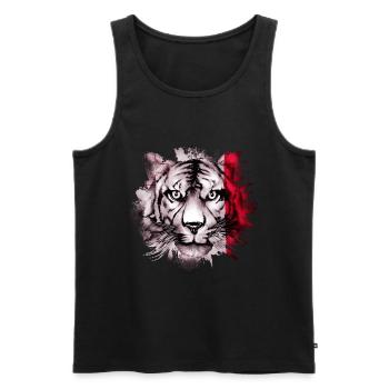 Malta - Men's Premium Organic Tank Top - black - Front - AI Model Male 178 light (178cm)