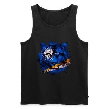 Marshall Islands - Men's Premium Organic Tank Top - black - Front - AI Model Male 178 light (178cm)