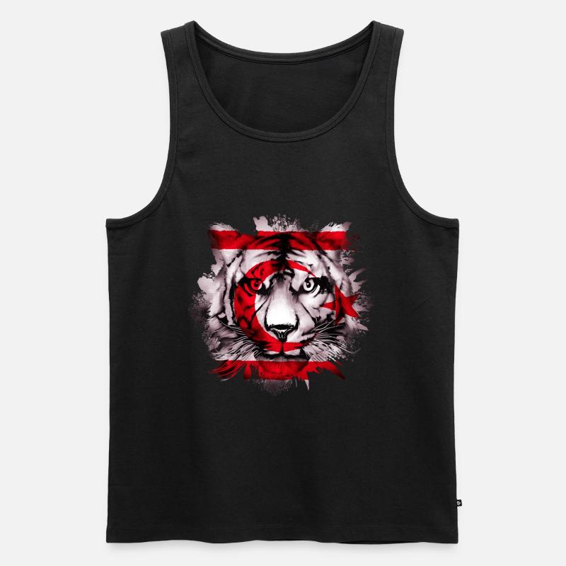 Nordzypern - Männer Premium Bio Tank Top - Schwarz