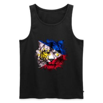 Philippinen - Männer Premium Bio Tank Top - Schwarz - Vorne - AI Model Male 178 light (178cm)
