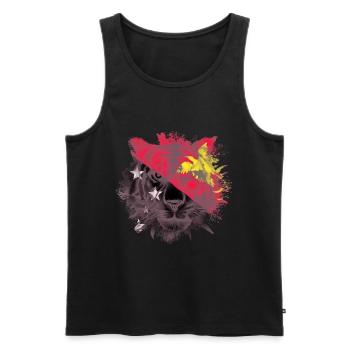 Papua-Neuguinea - Männer Premium Bio Tank Top - Schwarz - Vorne - AI Model Male 178 light (178cm)