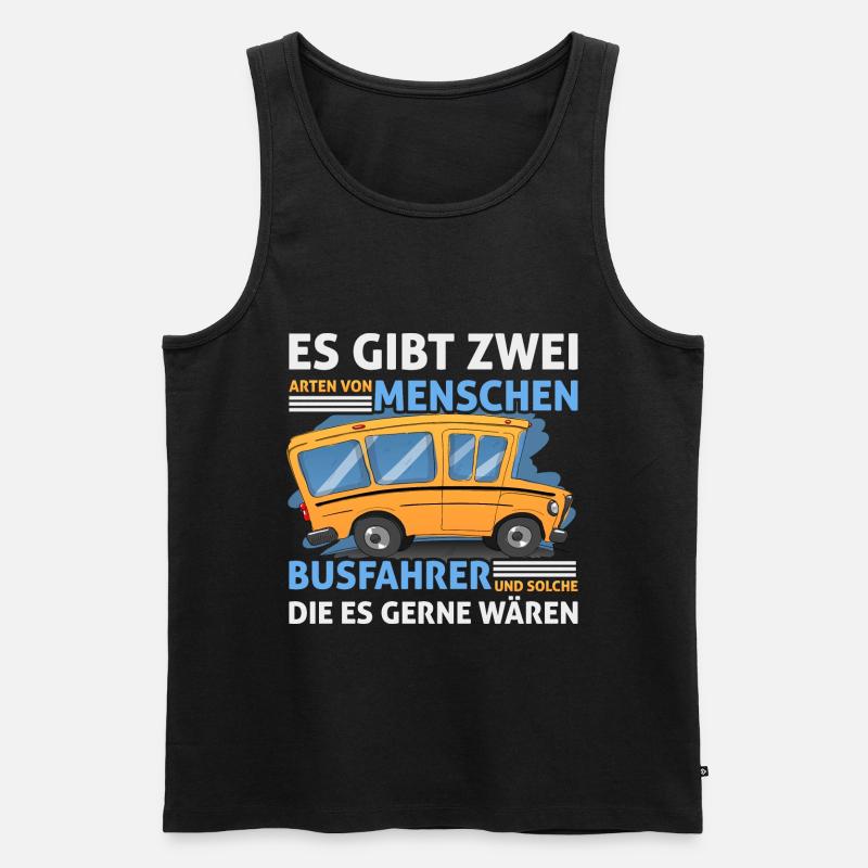 Busfahrer - Männer Premium Bio Tank Top - Schwarz