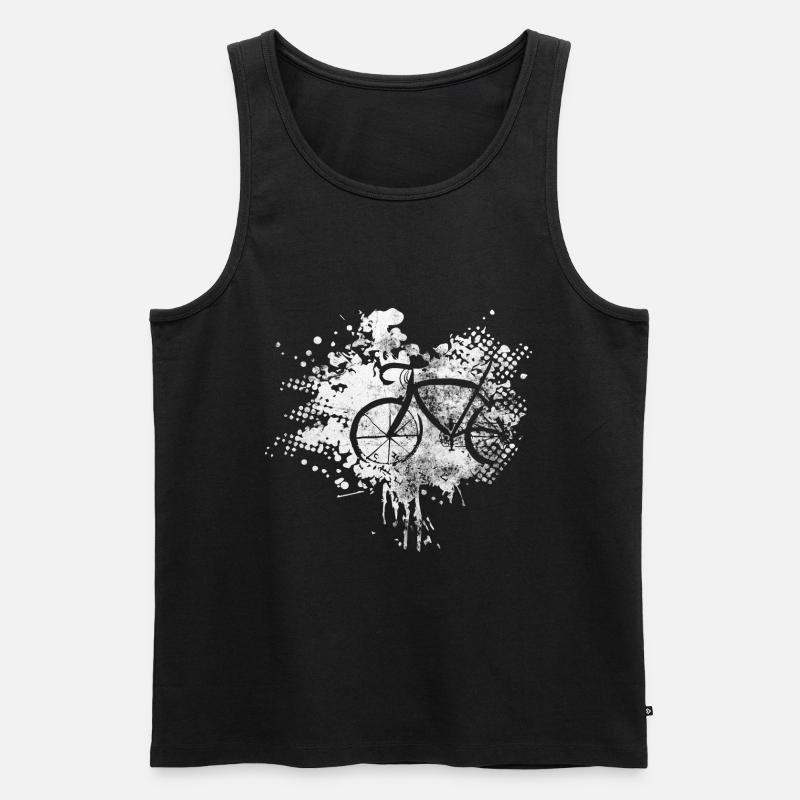 Splash - Cyclisme - (2) - Débardeur bio Premium Homme - noir