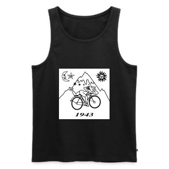 Albert Hofmann LSD 1943 Schwarz & Weiß - Männer Premium Bio Tank Top - Schwarz - Vorne - AI Model Male 178 light (178cm)