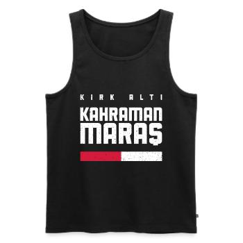 Maras 46 Türkei Turkiye Geschenk Urlaub TR Türk - Männer Premium Bio Tank Top - Schwarz - Vorne - AI Model Male 178 light (178cm)