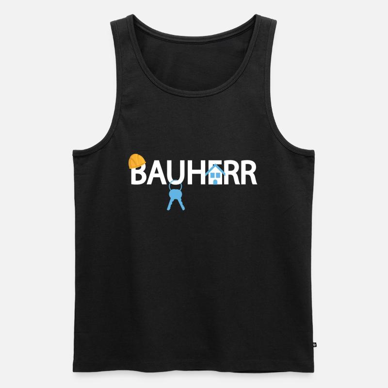 Bauherr - Männer Premium Bio Tank Top - Schwarz
