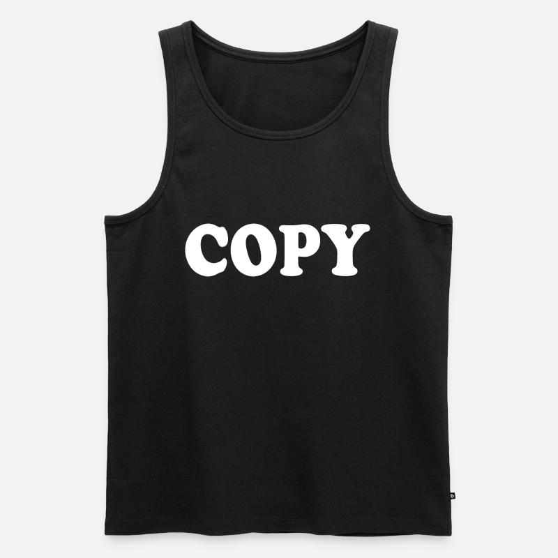 Copy - Männer Premium Bio Tank Top - Schwarz