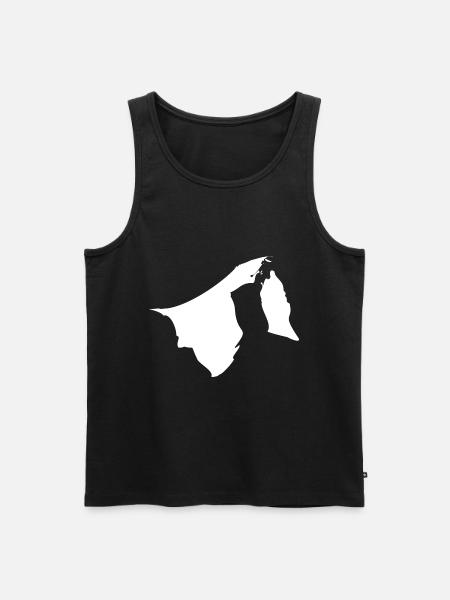 Brunei map flag - Men's Premium Organic Tank Top - black