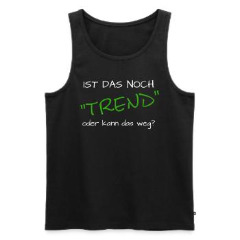 Lustiger Spruch Sport Trend - Männer Premium Bio Tank Top - Schwarz - Vorne - Michal (187cm)