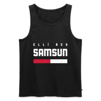 Samsun 55 Türkei Turkiye Geschenk Urlaub TR Türk - Männer Premium Bio Tank Top - Schwarz - Vorne - AI Model Male 178 light (178cm)