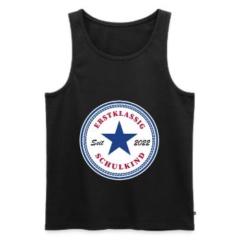 Kinder Einschulung Grundschule Erste Klasse Schule - Männer Premium Bio Tank Top - Schwarz - Vorne - Michal (187cm)