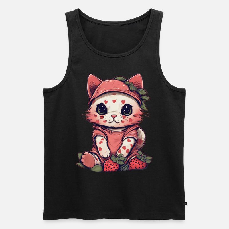 Ragamuffin Katze Geschenk - Männer Premium Bio Tank Top - Schwarz