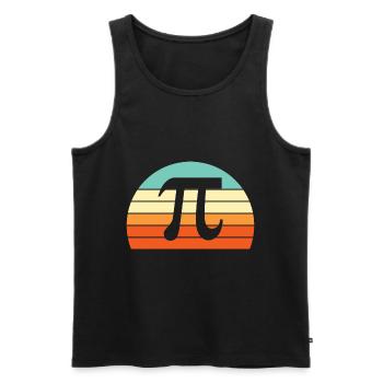 Funny Math Quote Math Teacher Math Sayings - Men's Premium Organic Tank Top - black - Front - AI Model Male 178 light (178cm)