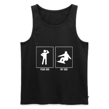 Your Father - My Father - Professional Snowboar - Men's Premium Organic Tank Top - black - Front - Michal (187cm)
