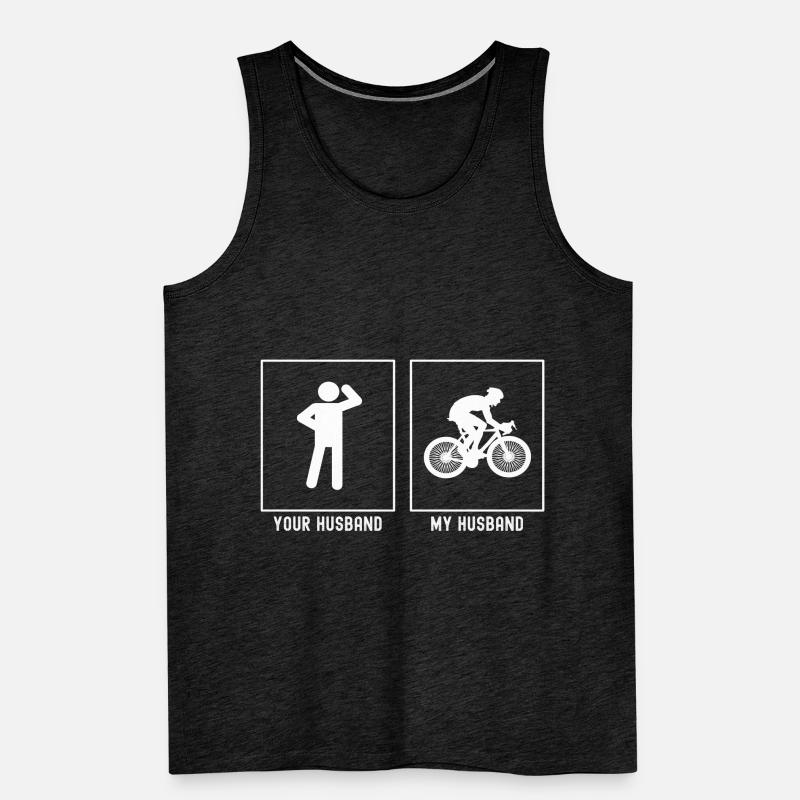 Ihr Ehemann - Mein Ehemann - Langsames Radfahren Männer Premium Bio Tank Top
