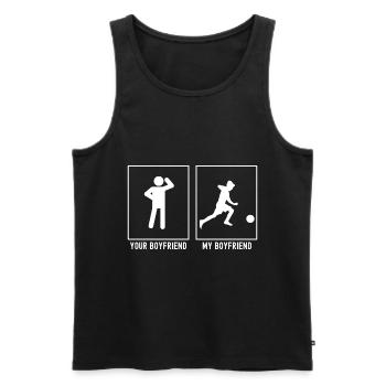 Your Friend - My Friend - Awesome Soccer Kid - Men's Premium Organic Tank Top - black - Front - AI Model Male 178 light (178cm)