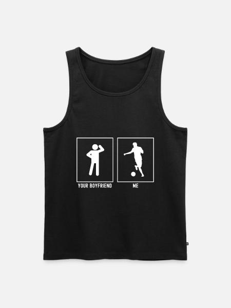 Your Friend - Me - Football Pass - Men's Premium Organic Tank Top - black