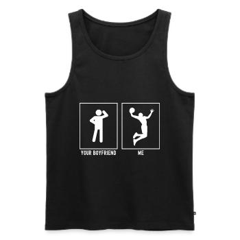 Your Friend - Me - Basketball Slam Dunk - Débardeur bio Premium Homme - noir - Devant - Michal (187cm)