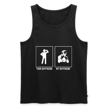 Votre ami - Mon ami - Boxe amateur - Débardeur bio Premium Homme - noir - Devant - Michal (187cm)