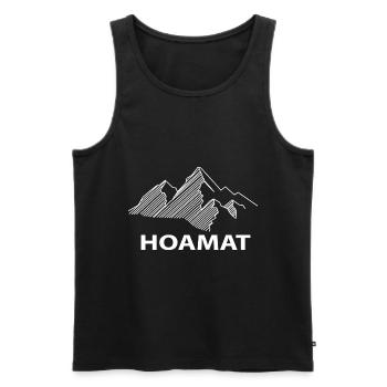 Tête de mouton - (4) - Débardeur bio Premium Homme - noir - Devant - Michal (187cm)